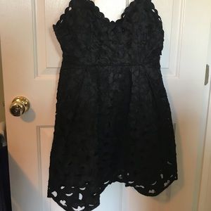 Black lace dress